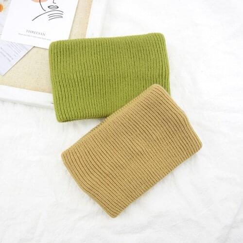 1PC Women Soft Sports Headband Popular Pure Color Elastic Headband Trendy Casual Stretch Knitted Ribbed Cotton Hair Accessories