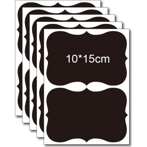20pcs Extra Large Chalkboard Labels Rectangle Stikcers for Drawers Containers Storage Bins Baskets Remarkable Label Stickers