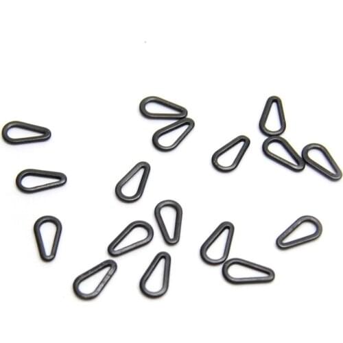 [50pcs/bag] Carp Fishing High Quality Tear Drop Shaped Rings With Matt Finish To Make D-rigs, Chod Rigs, etc
