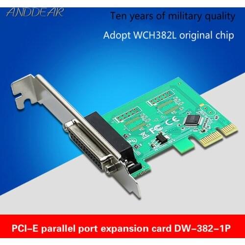 ANDDEAR Parallel port card pcie to parallel port pci-e to parallel port card printer interface card ethernet wall plate gaming