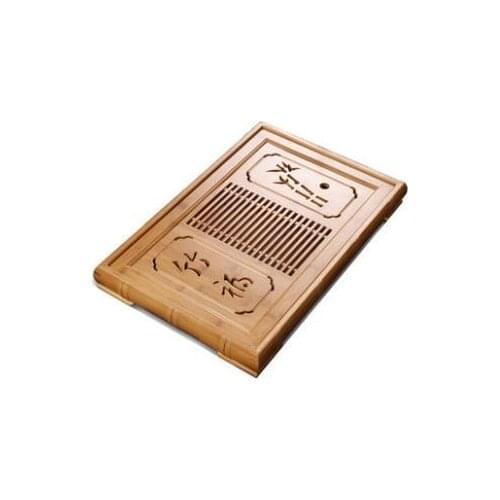 Bamboo tea tray bamboo drainage tea table large tea tray tea table