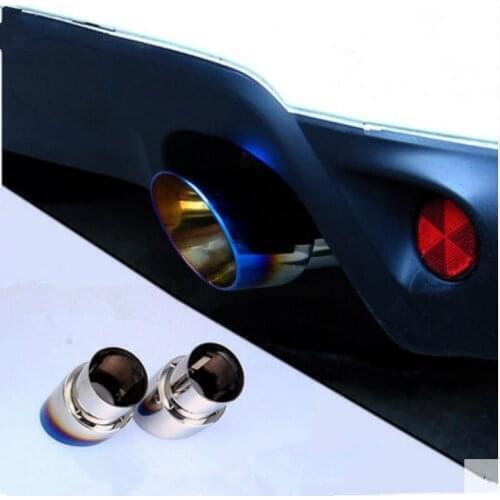 Car styling Exhaust Pipes Tail Pipes Auto Rear Pipe Exhaust System cover case For Mitsubishi ASX 2011-2016, Auto Accessories