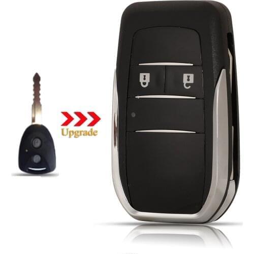 Kutery 2 Buttons Modified Car Key Shell For Toyota Camry Corolla Avlon Rav4 Reiz Yaris 4runner Fit Daihatsu