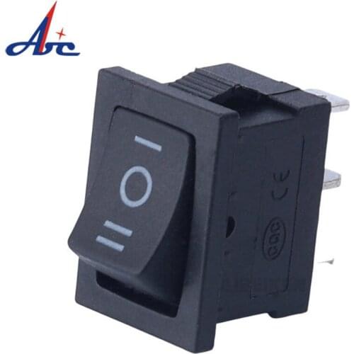 3P ON-OFF-ON Rocker Switch Black AC 10A 125V 6A 250V 10A 125V 6A 250V KCD1-103-2