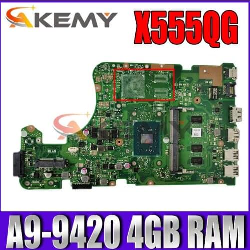 X555QG Motherboard X555QA X555BA X555Q X555B X555BA laptop Motherboard X555BA Mainboard Test OK A9-9420 4GB RAM