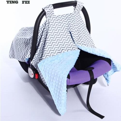 Fashion Newborn Baby Car Seat Blanket Cover Bow Baby Soft Safety Car Seat Canopy Nursing Cover Multi-use Blanket Cover Accessory