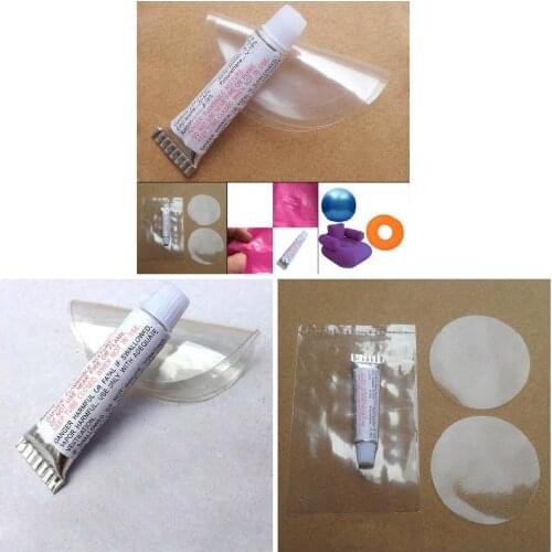 Inflatable Boat Repair Kit PVC Material Adhesive Patches for Waterbed Air Mattress Swimming Ring Toy Repair tool QW