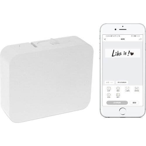 Portable Label Printer Sticker Printer For QR Code Date Letter Picture Printing Thermal Label Printer use for market and home