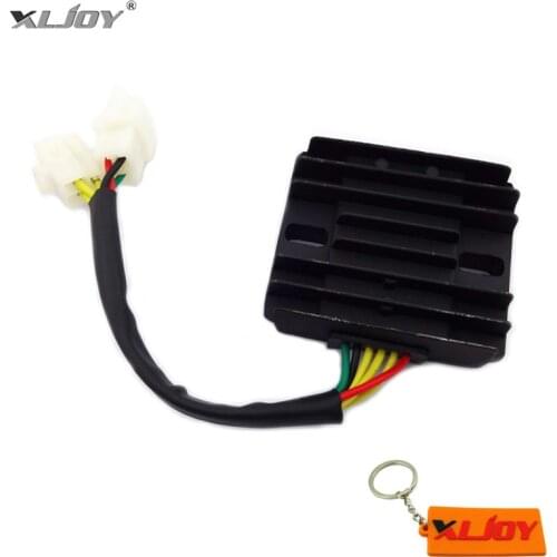 Performance 12V 6 Wires 6 cables DC Black Voltage Regulator Rectifier For GY6 150cc 200cc 250cc ATV Quad Go Kart Motorcycle