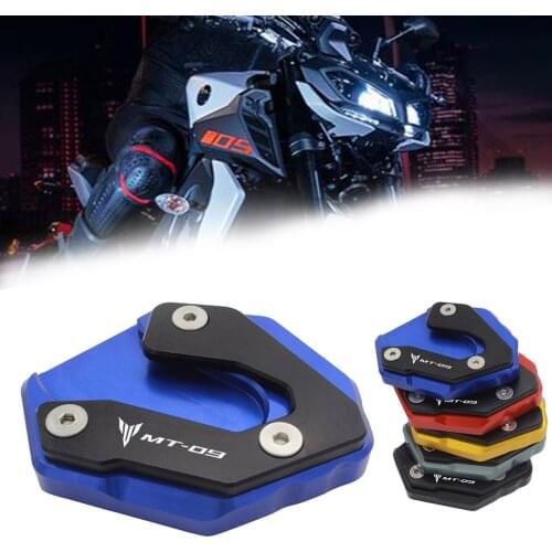 SEMSPEED For YAMAHA MT-09 XSR900 TRACER 900 2014-2020 Motorcycle CNC Foot Side Stand Rest Pad Enlarger Plate Kickstand Extension