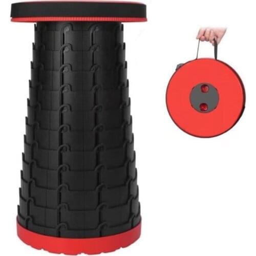 Folding telescopic stool portable outdoor sports portable stool folding camping chair convenient fishing chair