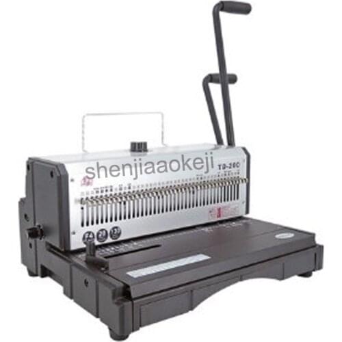 Heavy-duty Wire binding machine Office Machine 40 Holes Binder Manual Binder 20sheets punch machine 130 sheets binding