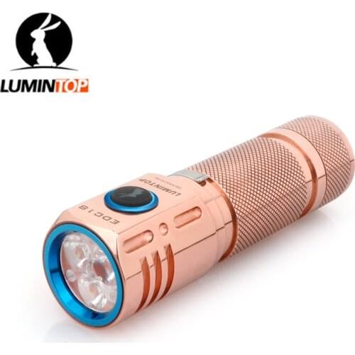 Lumintop EDC18 Copper EDC Flashlight XP-L HI LED max 2800 Lumens beam distance 200 meter outdoor sports search rescue torch