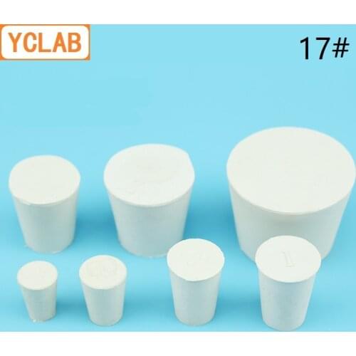 YCLAB 17# Rubber Stopper White for Glass Flask Upper Diameter 95mm * Lower Diameter 78mm Laboratory Chemistry Equipment