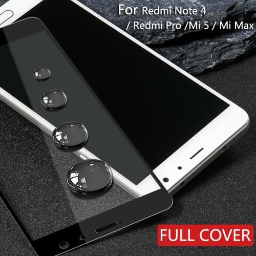 0.26mm Full Screen Protection Tempered Glass For Xiaomi Mi 5 / Mi Max / Redmi Note 4 / Redmi Pro Screen Protector Film 9H
