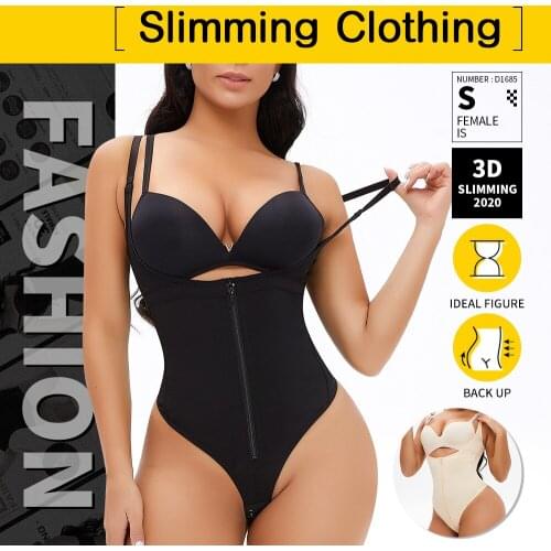 Women Shapewear Bodysuit Latex Waist Trainer Full Body Shaper Tummy Control Fajas Colombianas Zipper Open Bust Corset Cincher