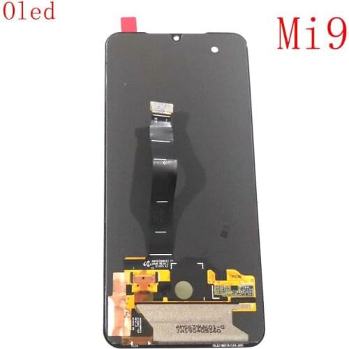 6.39"For Xiaomi Mi9 Lcd screen display Touch Glass Digitizer Full Pantalla For xiao mi mi 9 screen Amoled M1902F1G