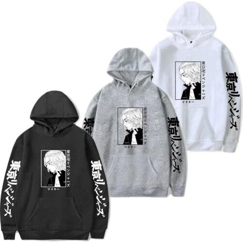Anime Tokyo Revengers Manjiro Sano Graphic Hoodies Cosplay Costume Autumn Men Women Casual Loose Sweatshirt Sportswear C29M295