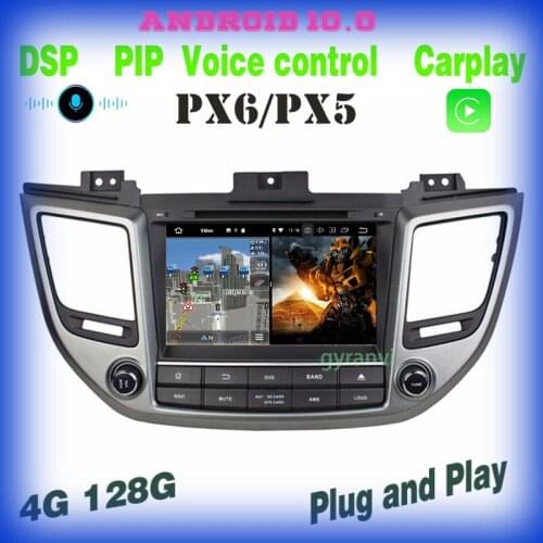 PX6 Android 10.0 Car GPS DVD radio Player for Hyundai Tucson IX35 2015 2016 2017 with DSP wifi usb 4+64GB Auto Stereo Headunit