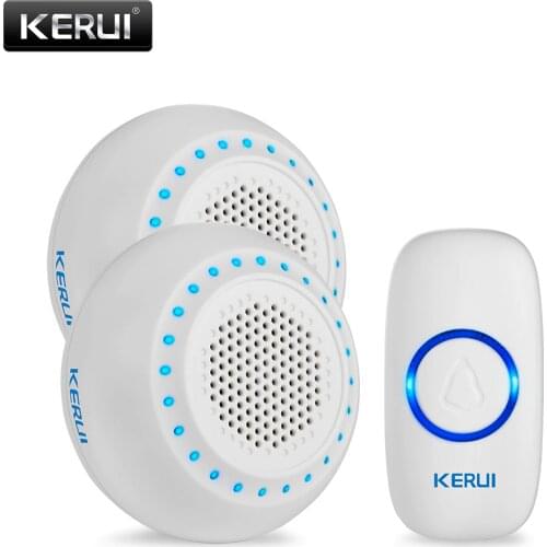 KERUI M523 Safety Protection Wireless Doorbell Waterproof Button Colorful Atmosphere Lights Memory Function Smart Doorbell