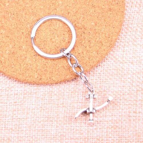 20pcs dentists bed treatment center Keychain 20*24mm Pendants Car Key Chain Ring Holder Keyring Souvenir Jewelry Gift