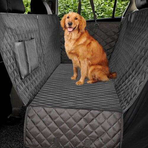 Dog Car Seat Cover Luxury Quilted Car Travel Pet Dog Carrier Car Bench Seat Cover Waterproof Pet Hammock Mat Cushion Protector