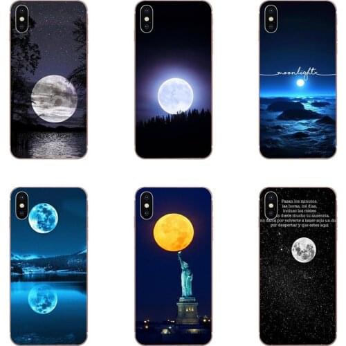 For Samsung Galaxy Note 10 pro Plus Lite 9 8 5 4 3 M60s M40 M30 M30S M20 M10 M10S Diy Painted Beautiful Phone Case Full Moon