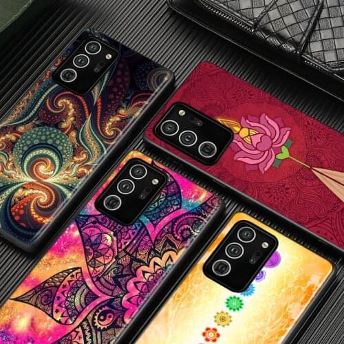 Mandala Chakra Yoga For Samsung Galaxy S20Ultra S20 Plus S10 Lite A01 A11 A21 A21S A31 A41 A42 A51 A71 A81 UW Phone Case