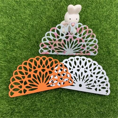 Flower Sector Fan Metal Cutting Dies Stencils For DIY Scrapbooking Decorative Embossing Handcraft Die Cutting Template