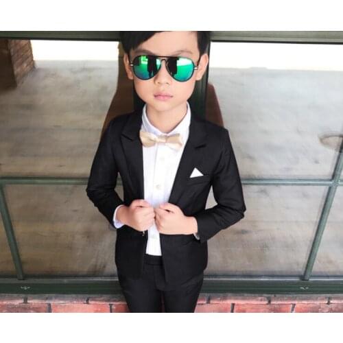 Childrens suit 2-piece suit childrens spring casual suit boys jackets wholesale Korean style long sleeve blazers suit