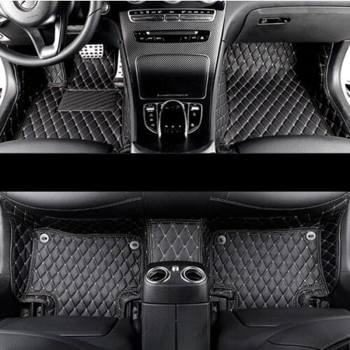 For SsangYong Tivoli XLV LUVi 2015 2016 2017 2018 2019 2020 leather car floor mats rug carpet accessories interior
