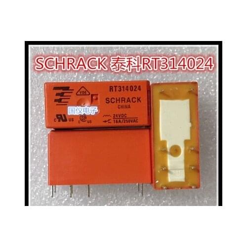 HOT NEW RT314024 24VDC RT314024-24VDC 314024 DC24V 16A/250VAC SCHRACK DIP8