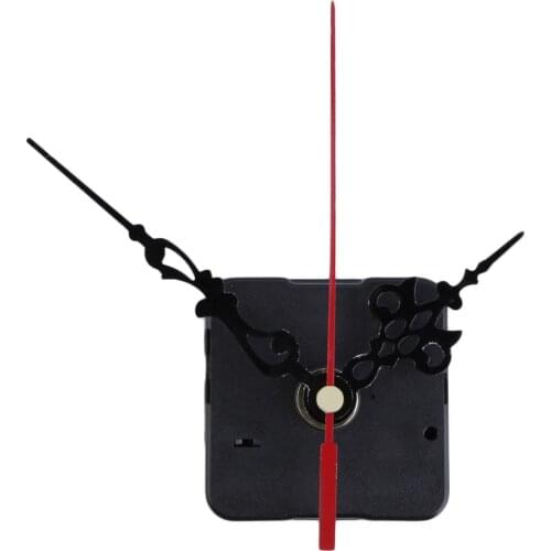 Hot Sell Quartz Clock Movement Mechanism Long Spindle Red Hands Repair DIY Kit Set