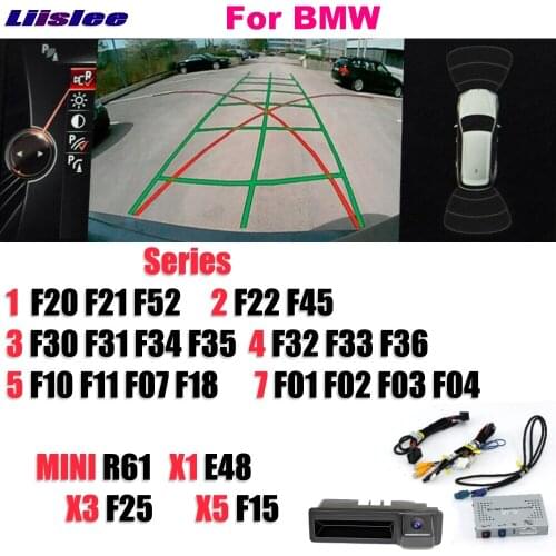 Liislee Reversing Camera Interface Backup Original Monitor Upgrade For BMW 1 2 3 4 5 7 MINI X1 X3 X5 NBT