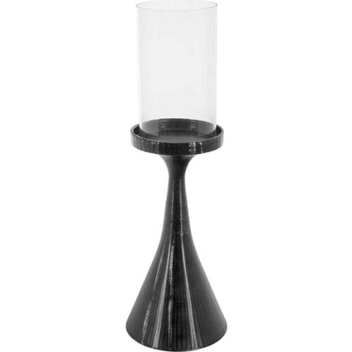 Vitale Mela Metal Funnel Candle Holder Large MELA DARK METAL FUNNY CANDLE HOLDER A