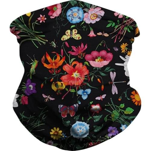 Women and men Fashionable digital print outdoor cycling neck gaiter and mask multi-functional magic headband and magic scarf