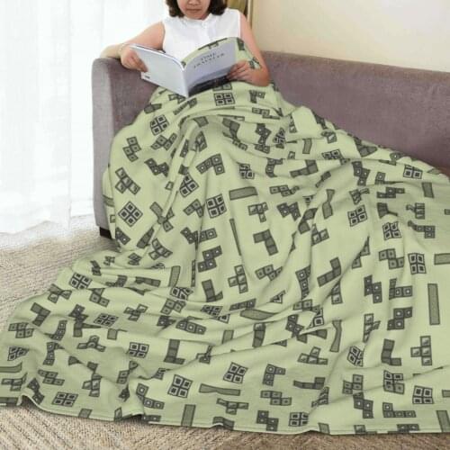Soft warm flannel Retro Game blanket Vintage 80s blankets for Sofa Sherpa Fleece Bedspread Wrap