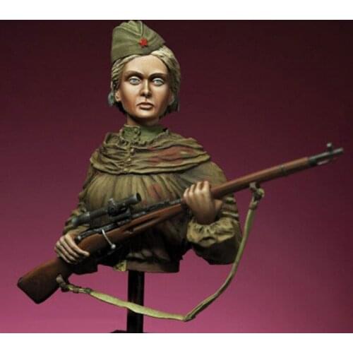 1/10 Scale Sniper Unpainted Resin Bust Building Kit