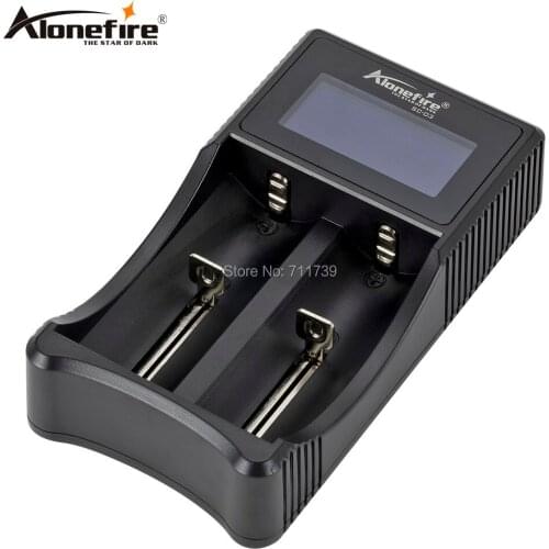 AloneFire SC-03 Smart Battery Charger Li-ion Ni-MH Ni-Cd 26650 18650 14500 16340 18350 17500 AAA AA Battery Charger