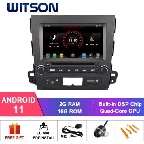 WITSON Android 11 2GB 16GBCAR RADIO for MITSUBISHI OUTLANDER PEUGEOT 4007 CITROEN C-CROSSER Car Multimedia Player Stereo