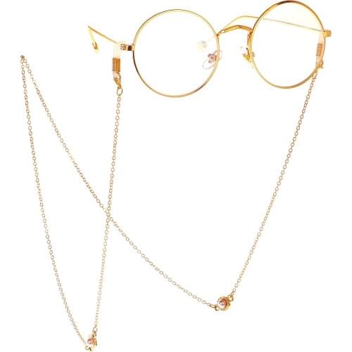 2021 New Fashion Reading Sunglasses Glasses Chain Necklace Mask Lanyard Simple Pearl Glasses Chain Jewelry for Women Wholesale