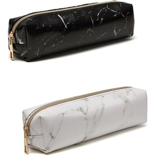 Pencil Case Pu Leather School Supplies Stationery Girl Boy Gift Pencil Case Cute Pencil Case Kawaii Bag