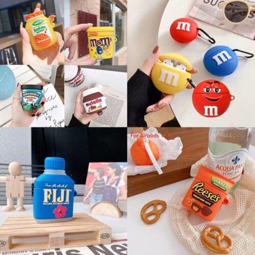 For AirPods 1 2 3 Pro 3D cute Cartoon earphone case charge box soft silicone Wireless bluetooth earphone protect cover
