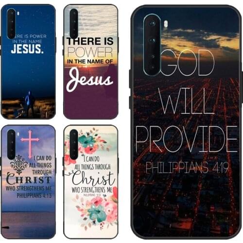 Bible Verse Philippians Christ Quotes Case For OPPO Realme 8 Pro GT Neo C3 C21 C15 Q3 6 7 Pro Cover For Oneplus 8T 9R Nord 9 Pro