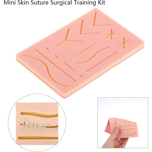 Mini Medical Silicone skins Pad Skin Suture Incision Surgical Training Kit traumatic pistol Simulation Training Tool Accessories