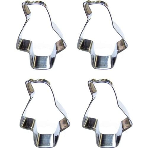 Mini Penguin shape 4 piece biscuit cutting molds, baking tools, cake decorating soft candy tools