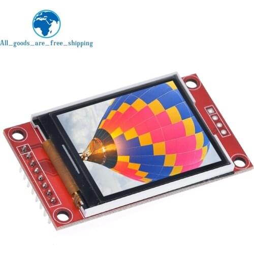 TZT 1.8 inch TFT LCD Module LCD Screen Module SPI serial 51 drivers 4 IO driver TFT Resolution 128*160 For Arduino