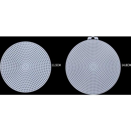 10 Lot Plastic Canvas Net Circles Mesh Kit Embroidery Yarn Knit Crochet Bag Bottom Handbag Making Needlepoint Crafting Supplies