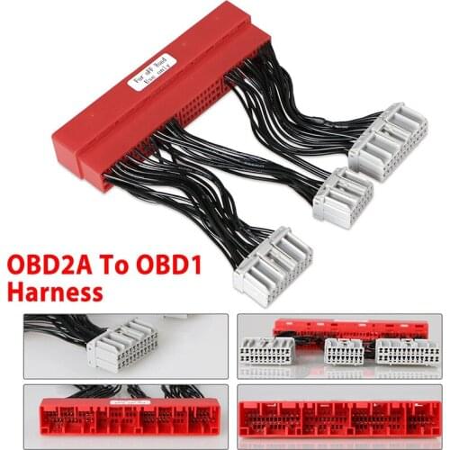1Pcs OBD2A To OBD1 Conversion ECU Jumper Harness Adapter For Honda Civic Accord Acura