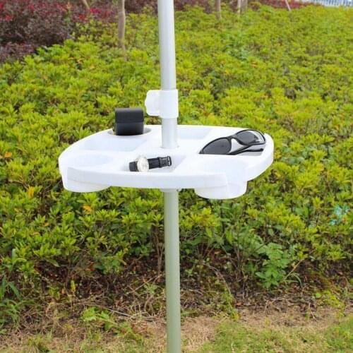 Hanging Gadgets with Bracket Patio Umbrella Multifunctional Table Tray for Outdoor